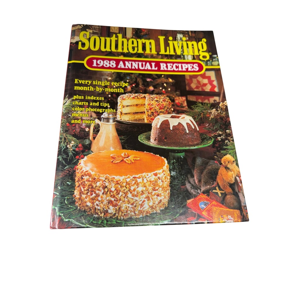 Southern Living 1988 Annual Recipes Hardcover Cookbook Oxmoor House Vintage